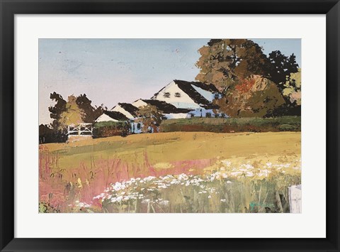 Framed Farmyard Landscape II Print