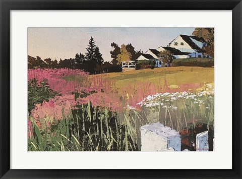 Framed Farmyard Landscape III Print