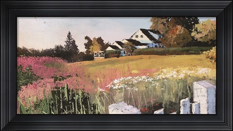 Framed Farmyard Landscape IV Print