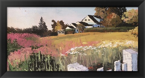 Framed Farmyard Landscape IV Print