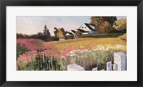 Framed Farmyard Landscape IV Print