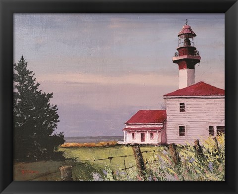 Framed Lighthouse Point Print