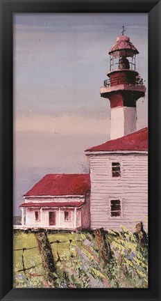 Framed Lighthouse Point panel Print