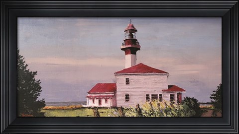 Framed Lighthouse Point landscape Print