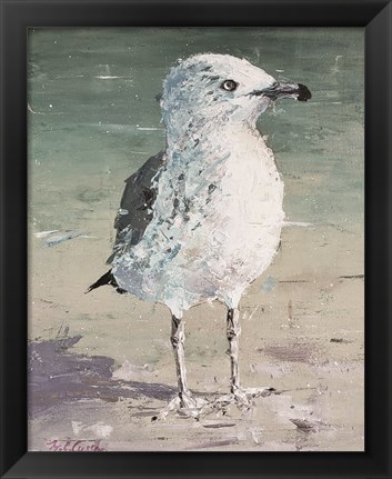 Framed Beach Bird V Print