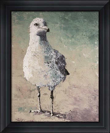 Framed Beach Bird VI Print
