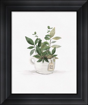 Framed Botanical Mug I Print
