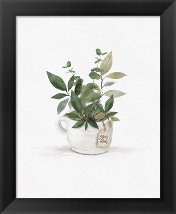 Framed Botanical Mug I Print