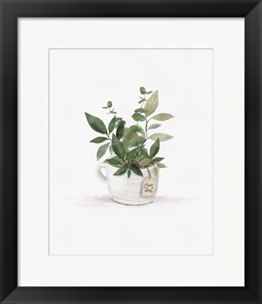 Framed Botanical Mug I Print