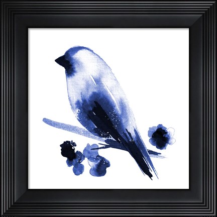 Framed Watercolor Chickadee I Print
