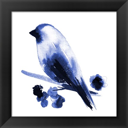 Framed Watercolor Chickadee I Print