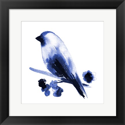 Framed Watercolor Chickadee I Print