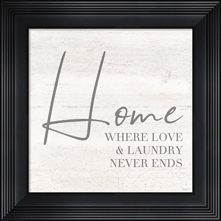 Framed Laundry Room Humor III-Home Print
