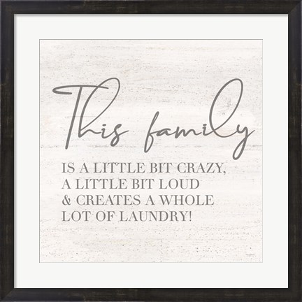 Framed Laundry Room Humor IV-Family Print