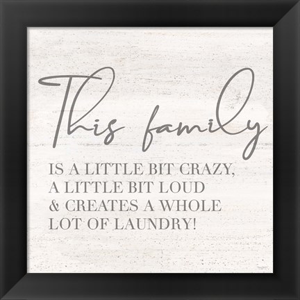 Framed Laundry Room Humor IV-Family Print