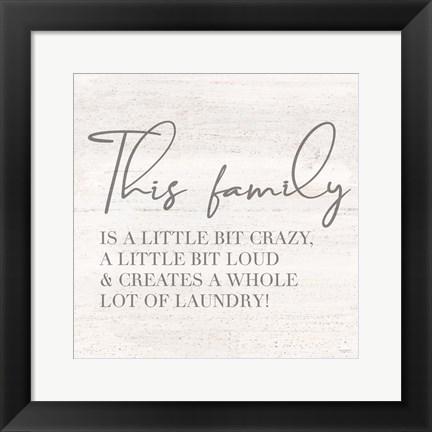 Framed Laundry Room Humor IV-Family Print