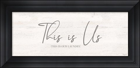 Framed Laundry Room Humor panel II-Us Print
