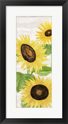 Framed Fall Sunflowers panel II Print