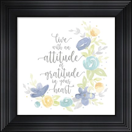 Framed Kellys Garden I-Attitude Print