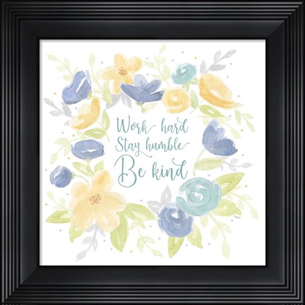 Framed Kellys Garden II-Be Humble Print
