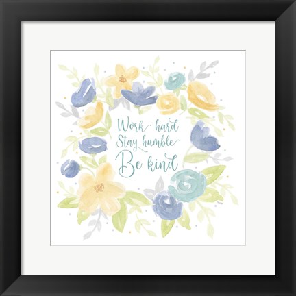 Framed Kellys Garden II-Be Humble Print