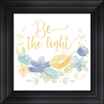 Framed Kellys Garden IV-Be the Light Print