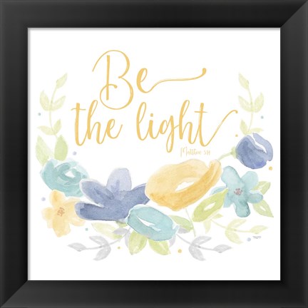 Framed Kellys Garden IV-Be the Light Print