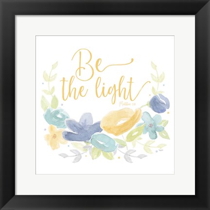 Framed Kellys Garden IV-Be the Light Print