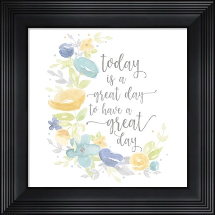 Framed Kellys Garden VI-Great Day Print