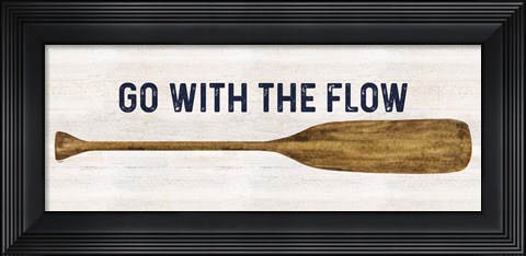 Framed Less Talk More Fishing panel II-Flow Print
