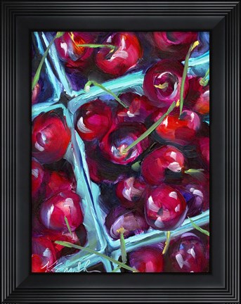 Framed Cherry Carton Print