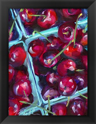 Framed Cherry Carton Print