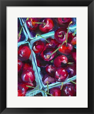 Framed Cherry Carton Print