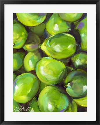 Framed Tropical Limes Print