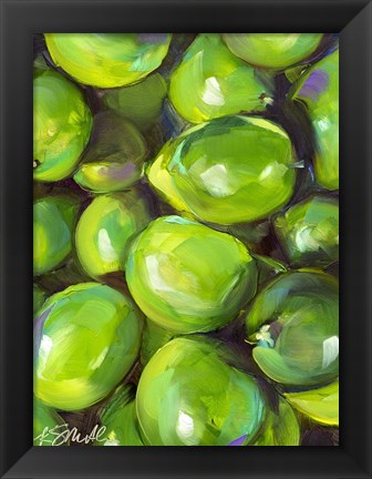 Framed Tropical Limes Print