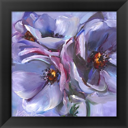 Framed Lavender Flowers Print