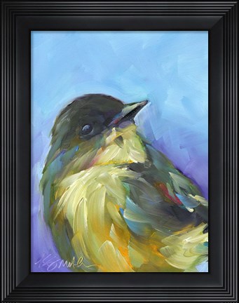 Framed Perched Bird Print