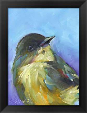 Framed Perched Bird Print