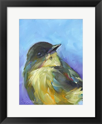 Framed Perched Bird Print