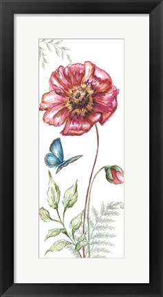 Framed Wildflower Stem panel I Print