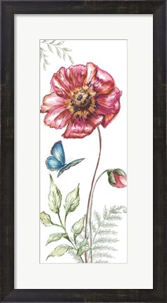 Framed Wildflower Stem panel I Print