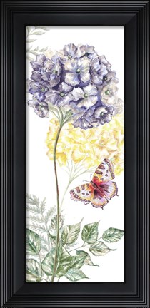 Framed Wildflower Stem panel III Print