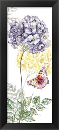 Framed Wildflower Stem panel III Print