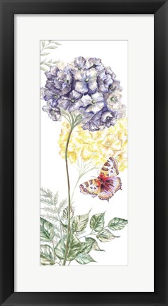 Framed Wildflower Stem panel III Print