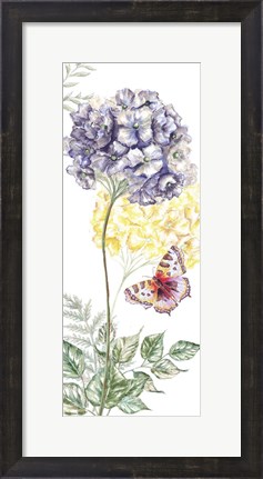 Framed Wildflower Stem panel III Print