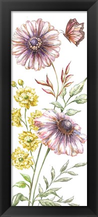 Framed Wildflower Stem panel V Print