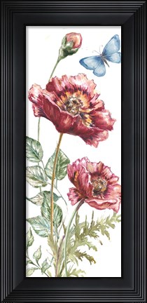 Framed Wildflower Stem panel VII Print