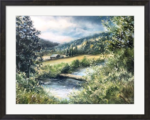Framed Dolores Ranch Painting Print