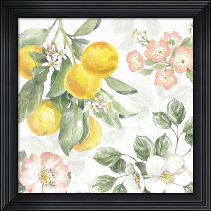 Framed Citrus Charm VI Print