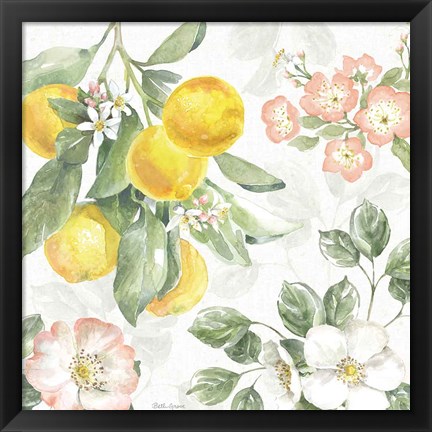 Framed Citrus Charm VI Print